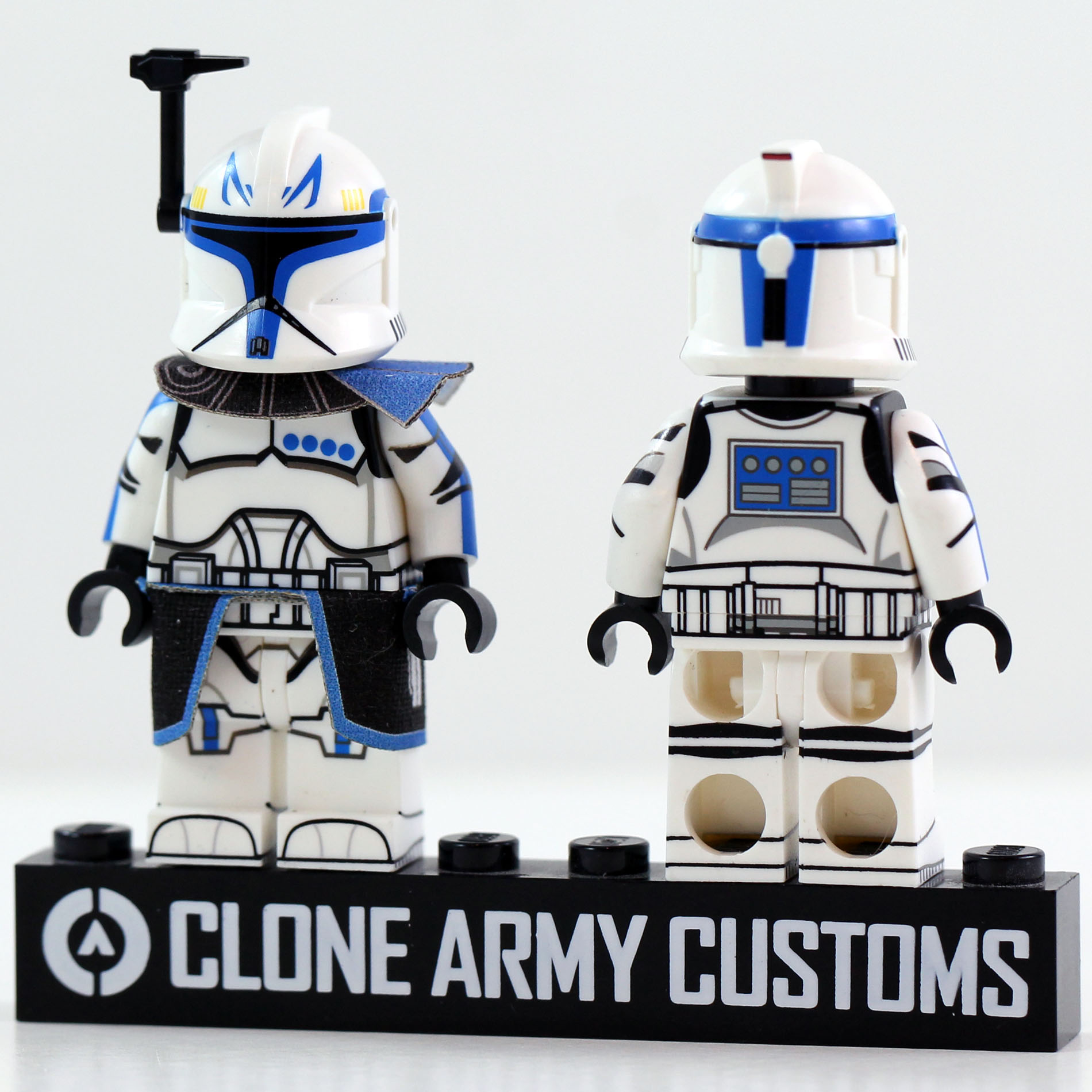 Lego Minifigure Star Wars Clone Army Customs Casque Phase 1 Sand Blue